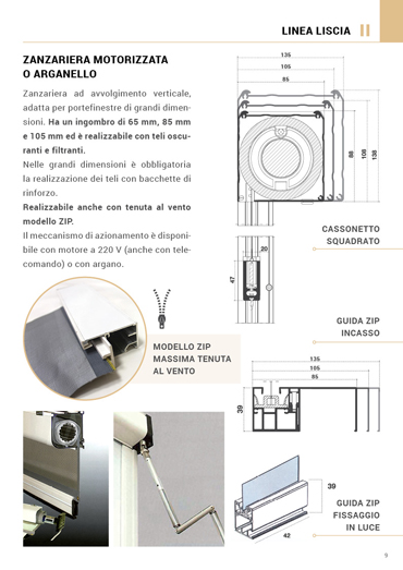 Zanzariera motorizzata o arganello